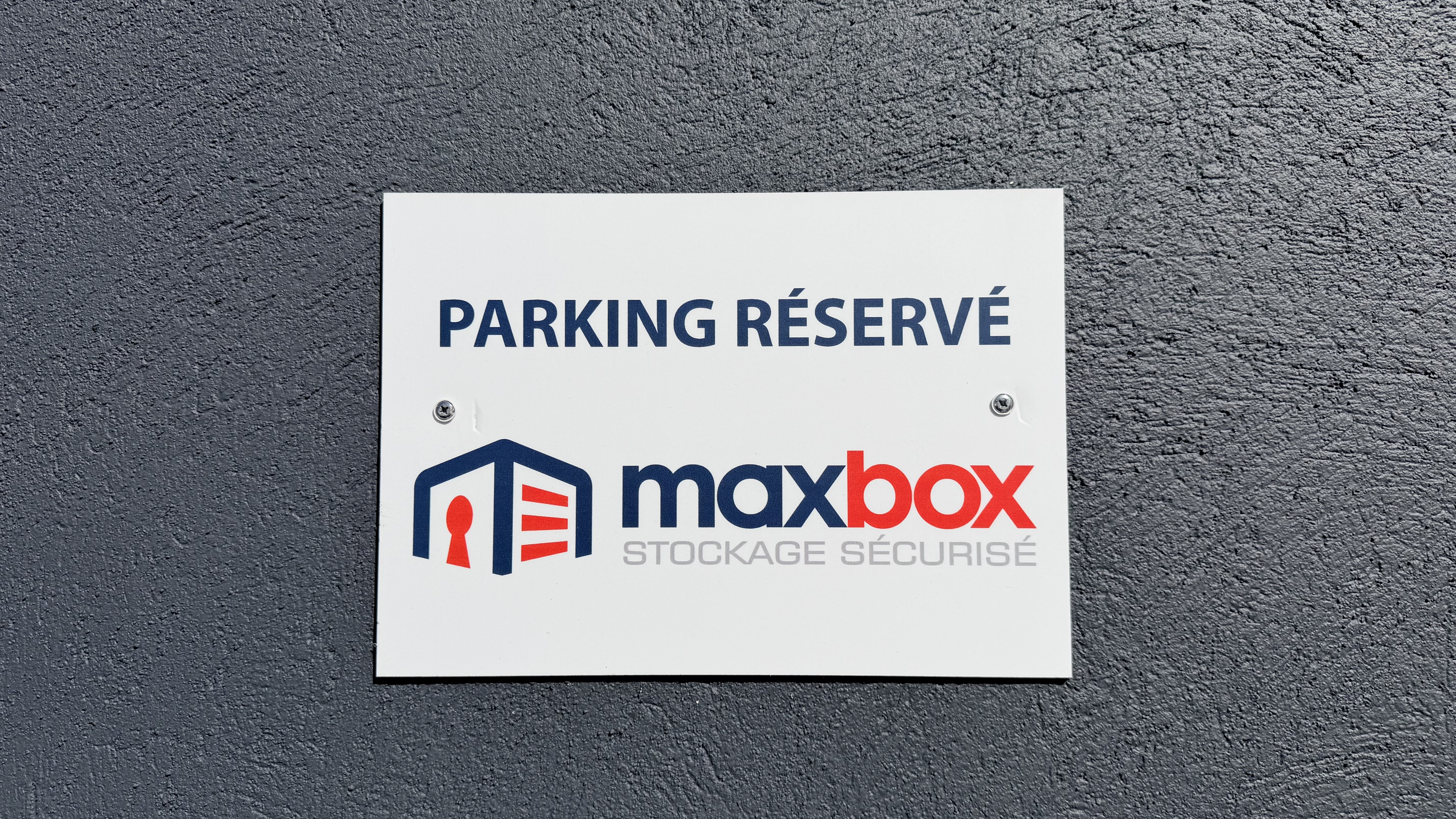 Emplacement de stationnement réservé MaxBox